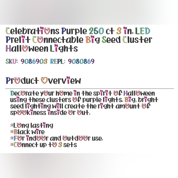 Purple Connectable String Lights - Picture 9 of 10